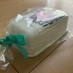 ウェットティッシュケース 花束 デコパージュ 新品の画像