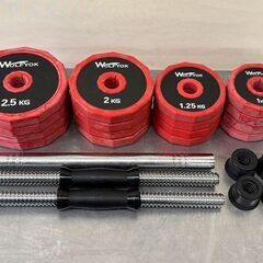 【自社配送は札幌市内限定】WOLFYOK/ウルフヨック ダンベル2本セット 合計30kg 連結してバーベルにも！ 中古【USED】の画像