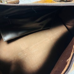 モラビト 牛革×PVCモノグラム ポーチ付　旅行　バック　ハンド　出張　ボストンの画像