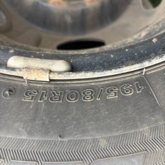 スタッドレスタイヤ　 ４本ＢS  195/80R/15の画像