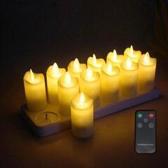 EuroFone キャンドルライト12個のフレームレスLEDフレームライトの画像