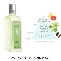 ロクシタン ミントヴァーベナ オードトワレ L OCCITANE 100mlの画像