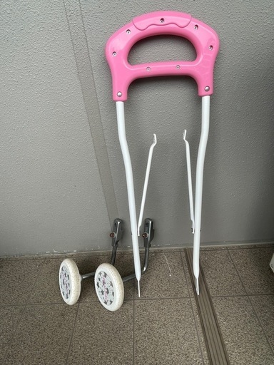 18インチ　自転車　補助輪、補助ハンドル付