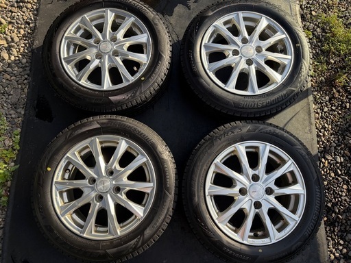 スタッドレスタイヤ　ホイルセット　4本　BS VRX3 165/65/14　　24年製