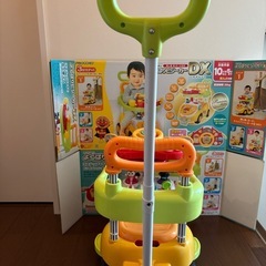 アンパンマン よくばりビジーカーDX 足けリ乗用玩具 押し棒ガード付き 乗用玩具 手押し車 0歳 1歳 赤ちゃん おもちゃの画像