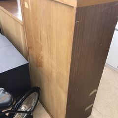 【ジャングルジャングル岩出店】【B68】整理タンス ブラウン 幅79cm×奥行45cm×高さ136cm 中古 家具 和歌山 岩出市 紀の川市 海南市の画像