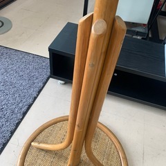 美原店 ラタン ポールハンガー 籐 コートハンガー　アジアン家具の画像