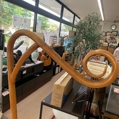 美原店 ラタン ポールハンガー 籐 コートハンガー　アジアン家具の画像