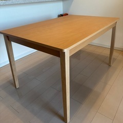 決まりました　ニトリ　ダイニングテーブル　ライトブラウンの画像