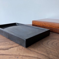 硯　木箱入り硯　習字道具
の画像