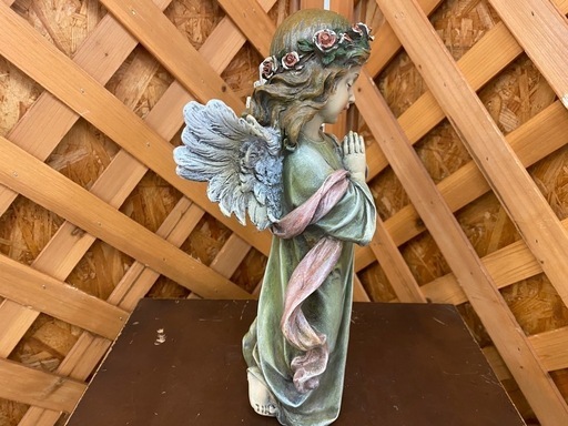 【愛品館 江戸川店】祈る リトルガールエンジェル オブジェ 置物 ID:125-010593-007