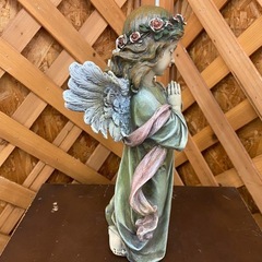 【愛品館 江戸川店】祈る リトルガールエンジェル オブジェ 置物 ID:125-010593-007の画像