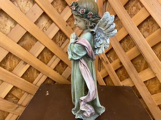 【愛品館 江戸川店】祈る リトルガールエンジェル オブジェ 置物 ID:125-010593-007