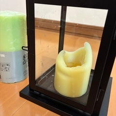 IKEAのランタンとキャンドルのセットの画像