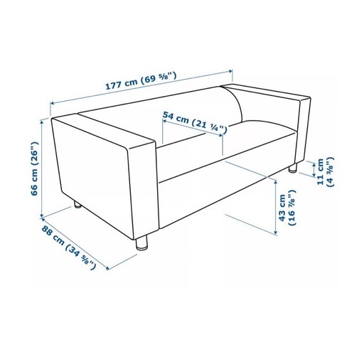 2人掛けソファ イケア IKEA KLIPPAN クリッパン