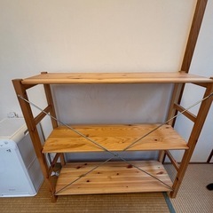 無印良品　パイン材ユニットシェルフの画像