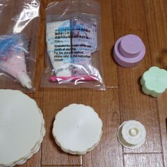 ★おもちゃ★EPOCH エポック社★ホイップる フラワースイーツパーティーDX★未使用パーツ多数 取説あり★女子玩具 パティシエ かわいい スイーツ アクセサリー★の画像
