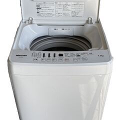 Hisense ハイセンス 全自動電気洗濯機 4.5kg  HW-E4501 2016年製  通電・動作確認済の画像