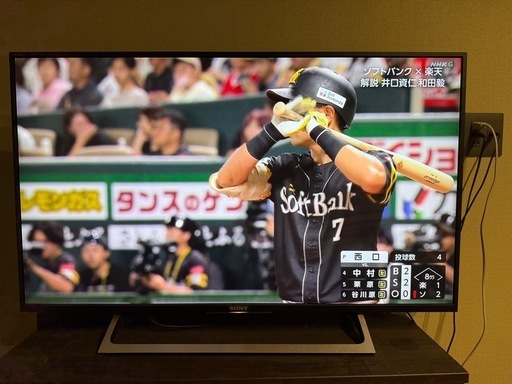 【美品】SONY テレビ　KJ-43X6000E