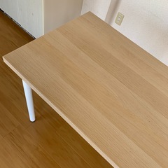 IKEA 200cm　テーブル デスク ラグカプテン 脚付き 長テーブル　の画像