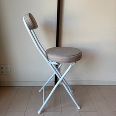 アイリスプラザ　折りたたみ　椅子　ベージュの画像