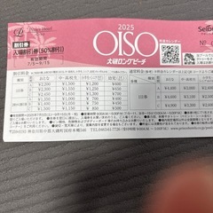 大磯ロングビーチ招待券一枚1500円、4枚有り。別売り可能の画像