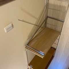 無印スチールラック机部分の画像