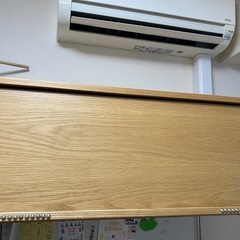 無印スチールラック机部分の画像