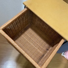 値下げ可🙆🏻‍♀️ラタン 収納棚 引き出しの画像