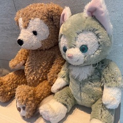 Disney 『ダッフィー&ジェラトーニ』ペアぬいぐるみセットの画像