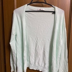 カーディガン　レディース　　ミントグリーン　Lサイズの画像