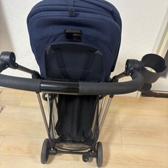 高級ベビーカー　Cybex サイベックス メリオ　折り畳み　コンパクト　紺の画像