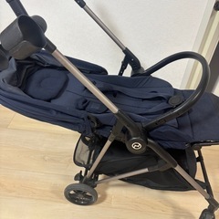 高級ベビーカー　Cybex サイベックス メリオ　折り畳み　コンパクト　紺の画像