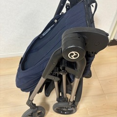 高級ベビーカー　Cybex サイベックス メリオ　折り畳み　コンパクト　紺の画像