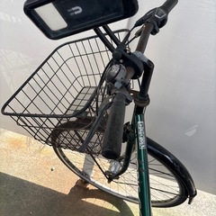 自転車（パンクしています）の画像
