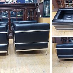 1 / 9 I7 ル・コルビジェ リプロダクト品 本革（一部合皮）シングルソファ