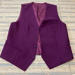 メンズ　セットアップ　スーツ3点セット　XL ワインレッドの画像