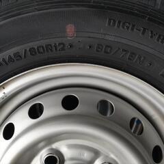 軽バン純正　ダンロップ　エナセーブ　145/80/12  23年製　6〜7分山の画像