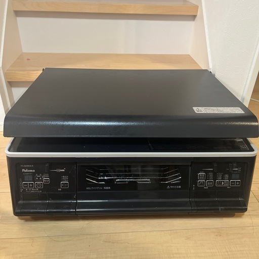 ガスコンロ　プロパンガス専用　右側強火　パロマ　PA-A64WCK-R コンロカバー付　コンロタイマー付　魚焼きグリル付き　　　