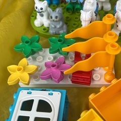 収納BOX付　レゴ　デュプロ　遊園地　スクール教材等の画像