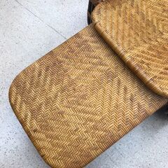 【ジャングルジャングル岩出店】【B71】藤製座椅子※メーカー不明※ 中古 家具 和歌山 岩出市 紀の川市 海南市 の画像