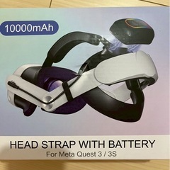 VR ヘッドストラップ 磁気バッテリー付き ストラップ 顔の圧迫感なしの画像