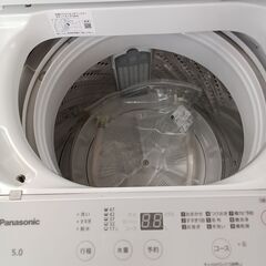 ★リユースのサカイつくば店★TK6417 Panasonic 洗濯機 NA-F50B15 5ｋｇ 22年製 動作確認／クリーニング済み　【リユースのサカイつくば店】 の画像