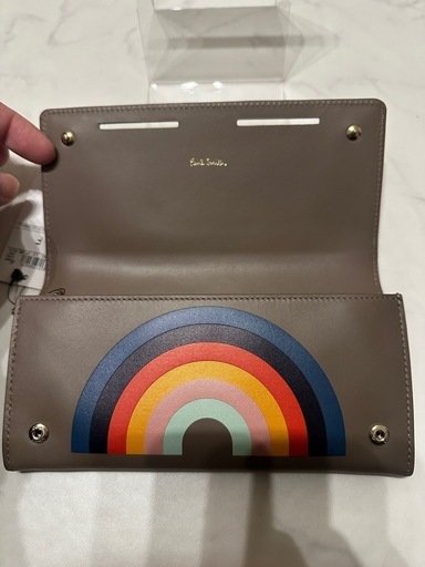 (新品) ポールスミス カットアウトレインボー長財布
