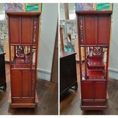☆北九州、福岡市周辺配送可【李朝家具】飾り棚 唐木 ビンテージ 収納