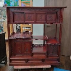 ☆北九州、福岡市周辺配送可【李朝家具】飾り棚 唐木 ビンテージ