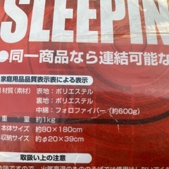 未使用スタンダードシュラフの画像