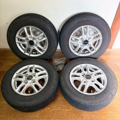 145R12LT スタッドレスタイヤ　アルミホイール　４本　