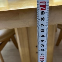 ダイニングテーブルセット　回転椅子4脚の画像