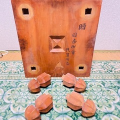 昭和レトロ 囲碁盤【碁石付】の画像